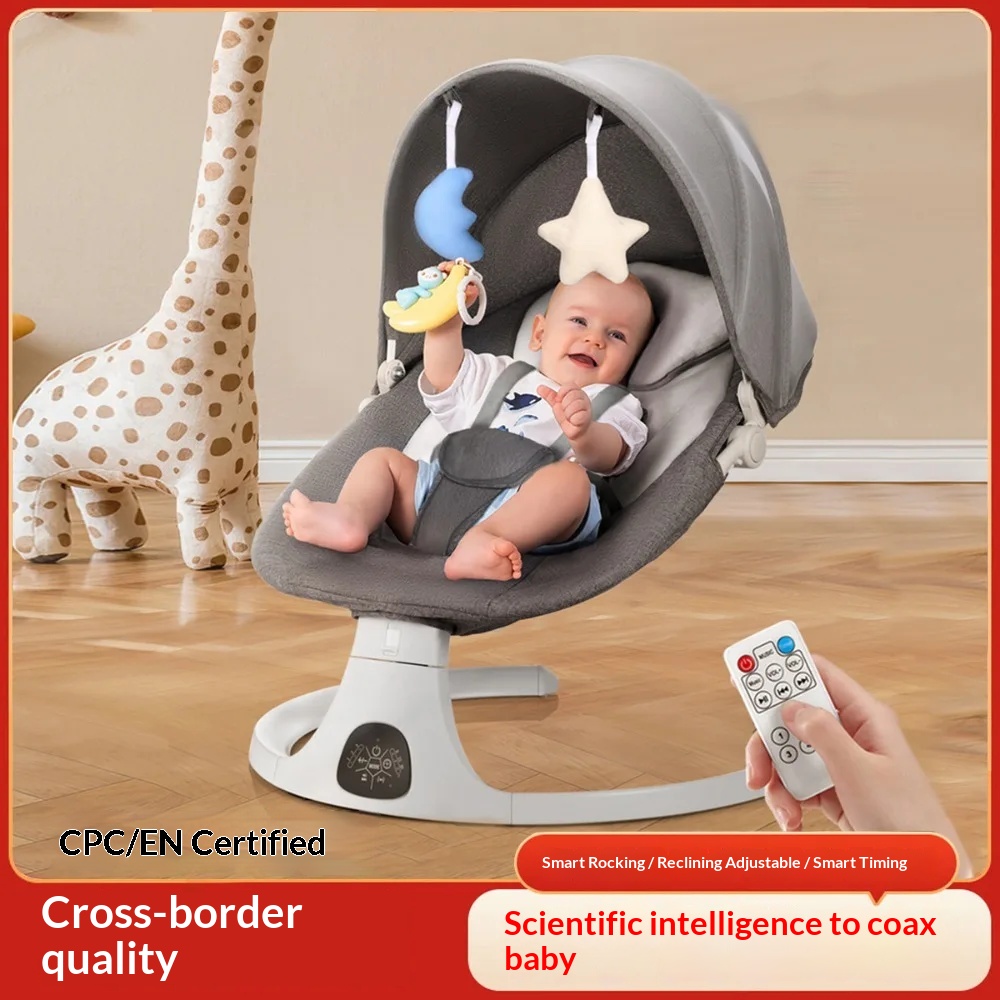 Baby Swing Bouncer - Elektryczne krzesełko bujaczek dla niemowląt z